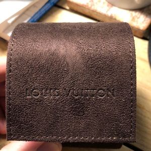 Authentic Louis Vuitton leather watch travel case